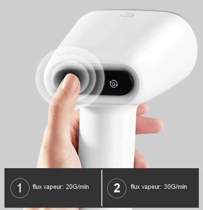 Réglage du débit vapeur du défroisseur SL20